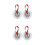 2Paires Mini Cymbales Doigt Argent Compactes Pour Danse 5