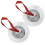 2Paires Mini Cymbales Doigt Argent Compactes Pour Danse 2