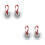 2Paires Mini Cymbales Doigt Argent Compactes Pour Danse 7