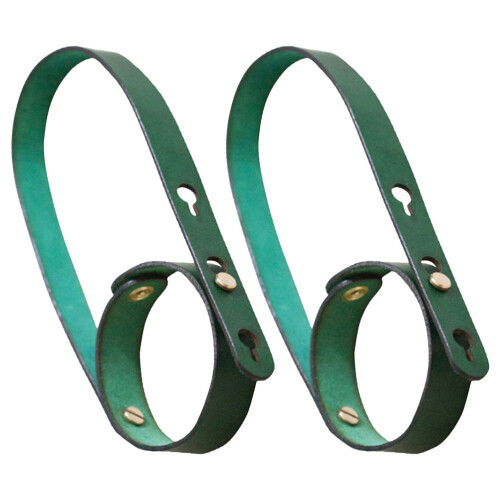 8Pièces Étui Portable Pour Tasse En Cuir PU Vert Réutilisable 1