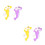 4Pièces Mini Ventilateurs Manuels Jouet Portable Été 8