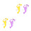 4Pièces Mini Ventilateurs Manuels Jouet Portable Été 4