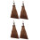 4Pièces Balais Courts En Bois Palmier Pour Table Bureau 7