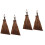 4Pièces Balais Courts En Bois Palmier Pour Table Bureau 6