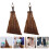 4Pièces Balais Courts En Bois Palmier Pour Table Bureau 10