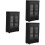 3Pièces Miniature Noir Bois Pour Décoration Maison De 8