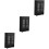3Pièces Miniature Noir Bois Pour Décoration Maison De 7