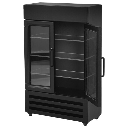 3Pièces Miniature Noir Bois Pour Décoration Maison De 1