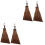 4Pièces Balais Courts En Bois Palmier Pour Table Bureau 5