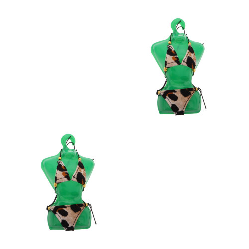 2Ensembles Bikini Pour Poupées Miniatures Confort En Tissu 2