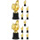 12Pièces Trophées Dorés En Compact Pour Remise De Prix 5