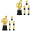 12Pièces Trophées Dorés En Compact Pour Remise De Prix 3