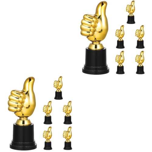 12Pièces Trophées Dorés En Compact Pour Remise De Prix 2