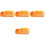 4Pièces Boîte De Plantation Chat Hydroponique Plastique Orange 4