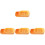 4Pièces Boîte De Plantation Chat Hydroponique Plastique Orange 3