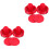 2Ensembles Jeu De Hockey De Table Rouges En ABS Pour Usage Festif 4