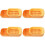 4Pièces Boîte De Plantation Chat Hydroponique Plastique Orange 6
