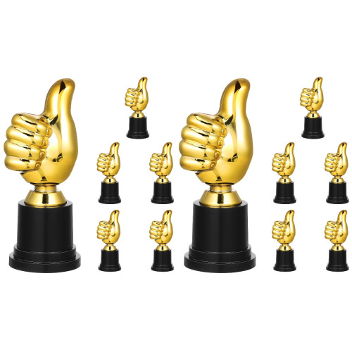 12Pièces Trophées Dorés En Compact Pour Remise De Prix 1