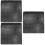 3Pièces Tissu D'absorption Noir Double Couche Pour Cible De Tir 7
