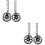 2Ensembles Roues De Formation Noires Silencieuses Pour Enfant 8