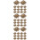 300Pcs Square Claw Studs Copper Rivets for Bags Clothes DIY 9