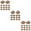300Pcs Square Claw Studs Copper Rivets for Bags Clothes DIY 10