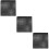 3Pièces Tissu D'absorption Noir Double Couche Pour Cible De Tir 9