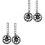2Ensembles Roues De Formation Noires Silencieuses Pour Enfant 5