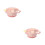 2Ensembles Bols Bébé Avec En Acier Inoxydable Rose Ensemble Repas 6