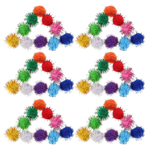 1000Pièces Mini Pompons Légers Multicolores Pour Manuelles