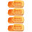 4Pièces Boîte De Plantation Chat Hydroponique Plastique Orange 9