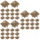 300Pcs Square Claw Studs Copper Rivets for Bags Clothes DIY 8