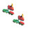2Pièces Train Électrique Vert En Plastique, Jeu Pour Enfants 8
