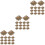 300Pcs Square Claw Studs Copper Rivets for Bags Clothes DIY 6