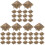 300Pcs Square Claw Studs Copper Rivets for Bags Clothes DIY 3