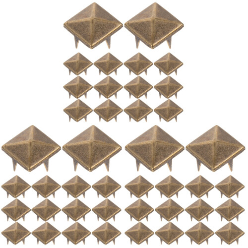 300Pcs Square Claw Studs Copper Rivets for Bags Clothes DIY 2