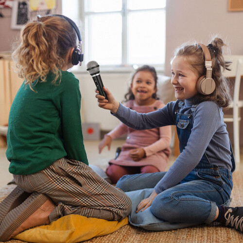 18Pièces Microphone Simulation Stable Plastique Noir Pour Jeu 2