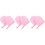 6Pièces Autobronzants Peluche Rose Pour Lotion 6
