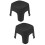 2Pièces PVC Noir Solide Pour Enfants Usage 9
