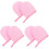 6Pièces Autobronzants Peluche Rose Pour Lotion 4