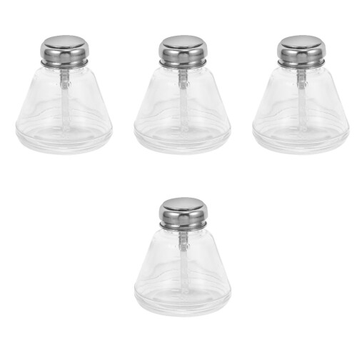 4Pièces Flacons Presse En Verre Transparents Étanches Pour 2