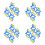 8Ensembles Brosses Sponge Graphisme Haute Qualité Pour Enfants 6