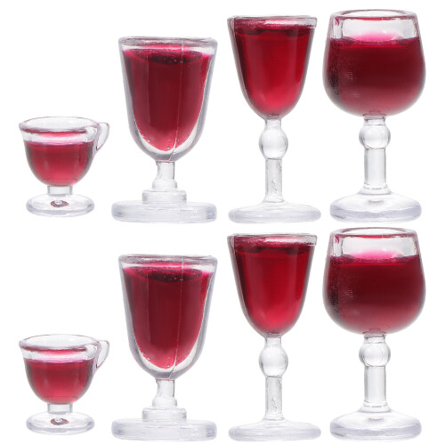 32Pièces Accessoires Miniatures PVC À Vin Décoratifs Assortis 2