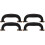 4Pièces Grip Cuir Pour Accessoires Couleur Assortie 4