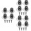 12Pièces Crochets D'ancrage Cargaison Multi Pour Coffre Pp+fer 5