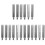 18Pièces Extensions Métal Durable Argenté Pour 3