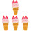 4Pièces Figurines Glace Simulation PVC Décor Photo 4