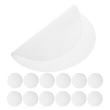 100Pcs Reusable White Silicone Steamer Liners Non-Stick Kitchen Mats