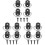 12Pièces Crochets D'ancrage Cargaison Multi Pour Coffre Pp+fer 3
