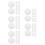 100Pcs Reusable White Silicone Steamer Liners Non-Stick Kitchen Mats 4